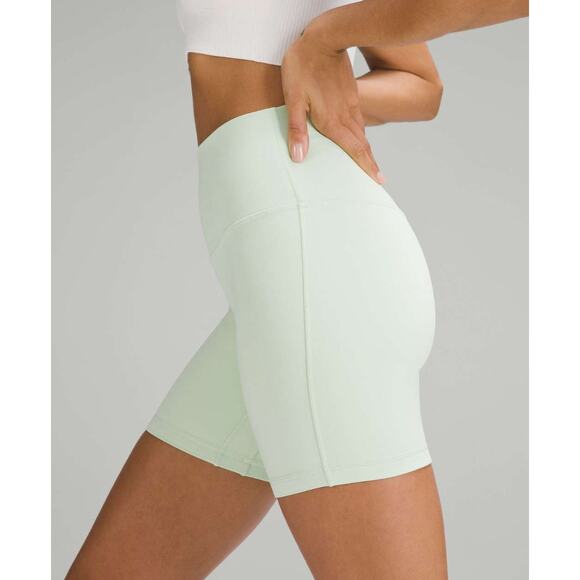 (4) $64 Lululemon Align High-Rise Short 6" Kohlrabi Green - Picture 1 of 3